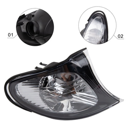 Pair of Front Left & Right Indicator Turn Signal Corner Lights for 3 Series E46 (2002–2005)