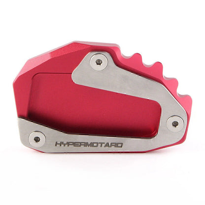 CNC Side Kickstand Stand Extension Plate Pad For Ducati Hypermotard 821 2013-17