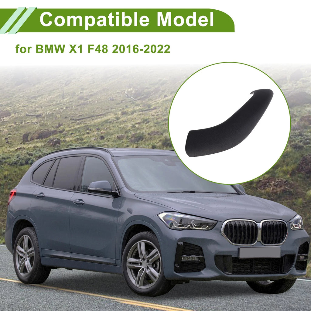 Door Panel Handle Pull Trim Cover for BMW X1 F48 (2016–2022) Black