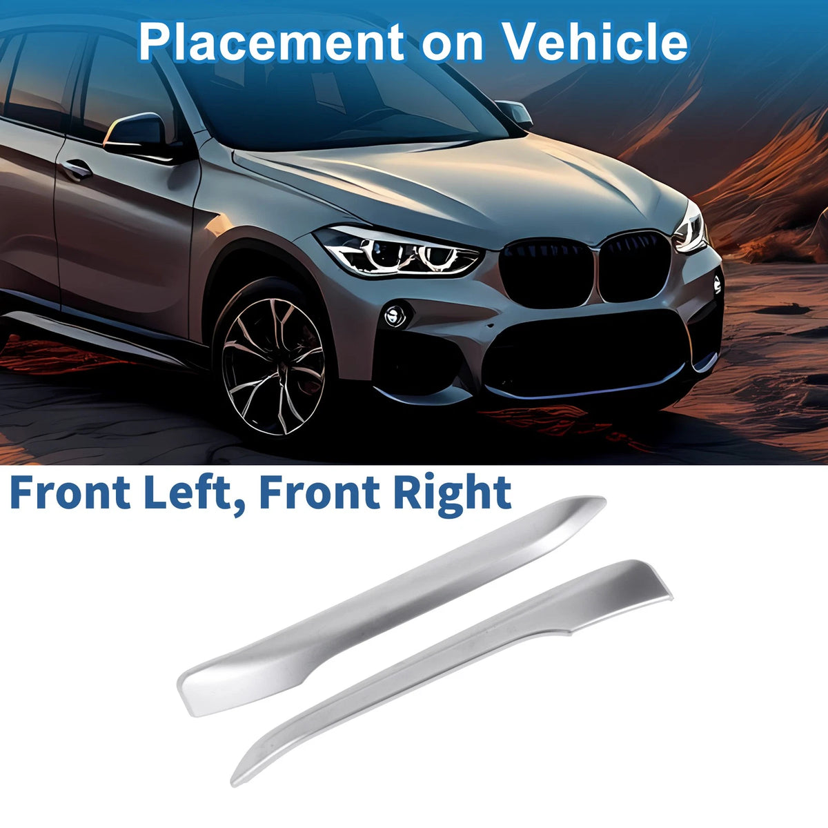 Headlight Trim Bezel Front Left Right for BMW X1 F48 (2016–2019)