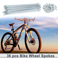 Bicycle Spokes Nipple Set 12G Carbon Steel Galvanized for Universal Wheels