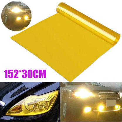 Yellow Vinyl Film for Vehicle Lights (Universal Fit)