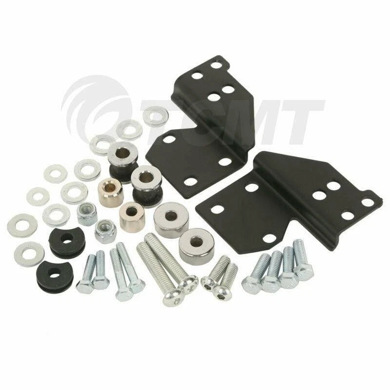 Chrome Mount Rack Docking Hardware Kit for Harley Touring (1997–2008)