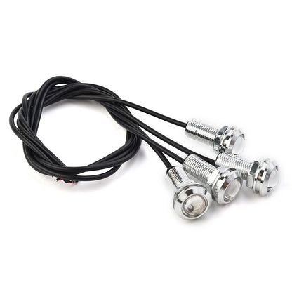 4X Blue LED Underwater Boat Lights for Spreader Transom (Waterproof)