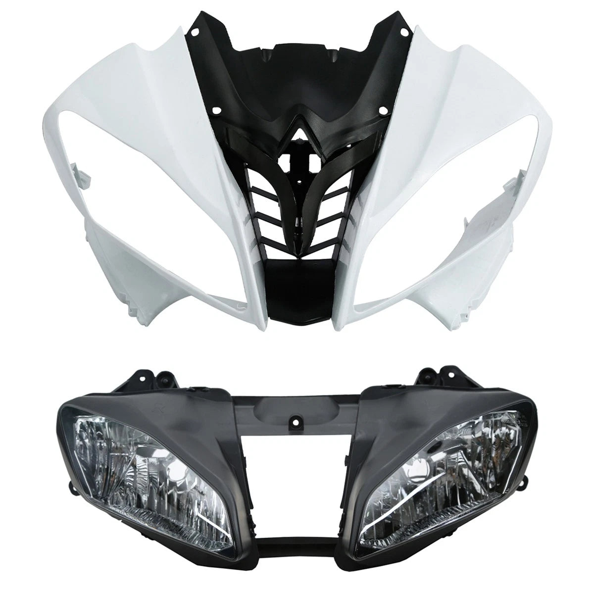 Upper Front Fairing Cowl & Headlight for Yamaha YZF R6 (2008–2016)