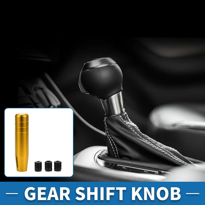 Shift Knob for Universal Vehicles (13cm, Aluminum Alloy, Gold Tone)