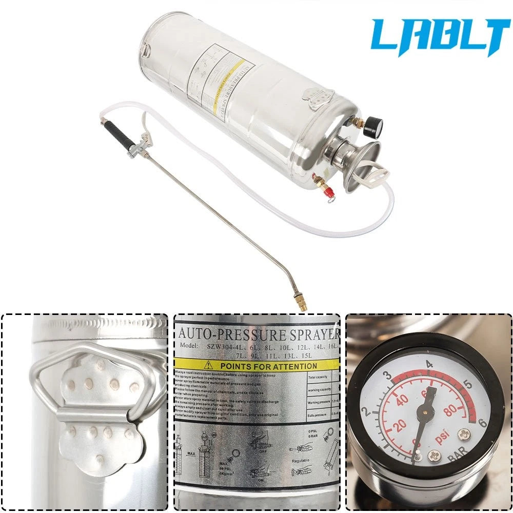 3.5Gal Stainless Steel Pump Sprayer for LABLT (Adjustable Nozzle)