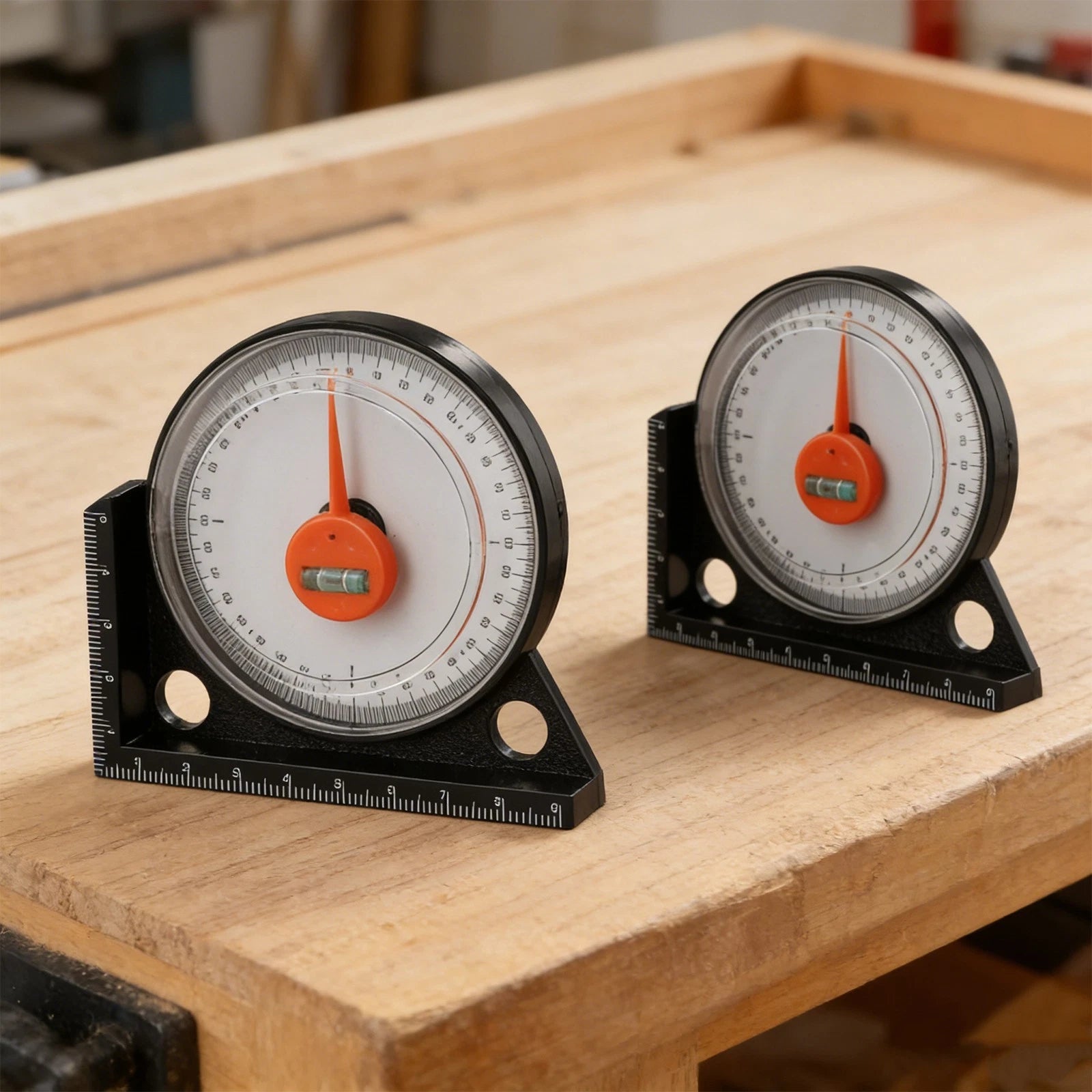2X Magnetic Protractor Level Finder with Clinometer Meter Gauging Tool Set