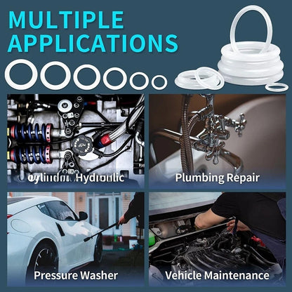 1228 Pieces Silicone O Rings Kit 32 Sizes for Vehicle Maintenance