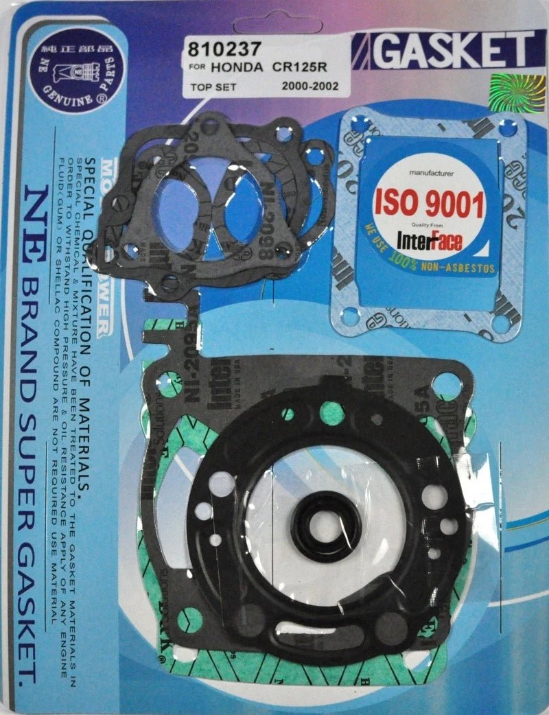 Top End Rebuild Head Cylinder Gasket Kit for Honda CR125 (2000–2002)