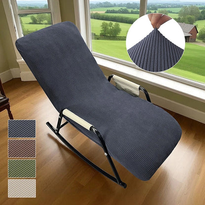 Rocking Chair Cover for Recliner Protection (Fleece Material, Elastic Fit)