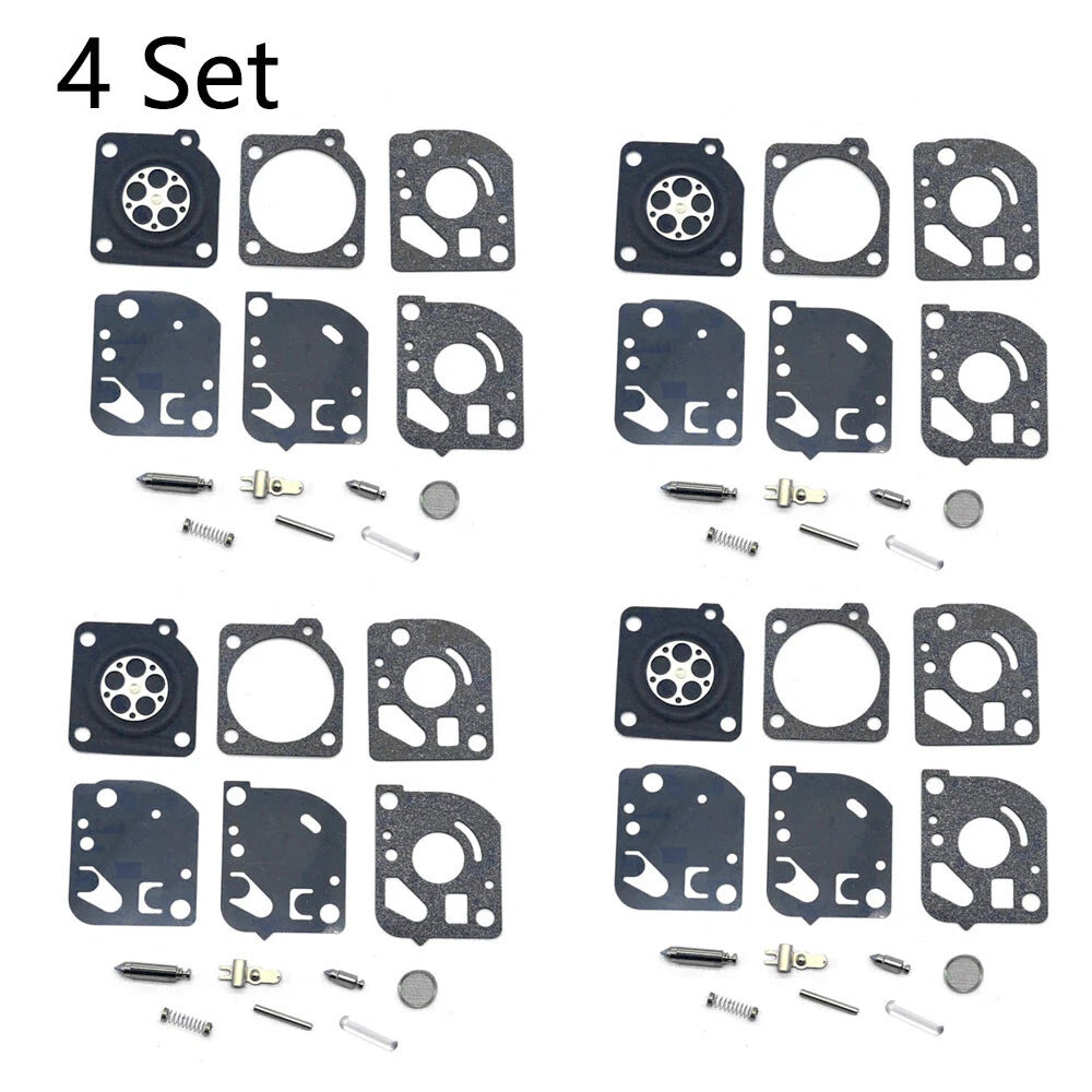 Set of 4 Carburetor Repair Rebuild Kits for Zama RB-52 C1Q-P22 C1Q-P24 C1Q-P18