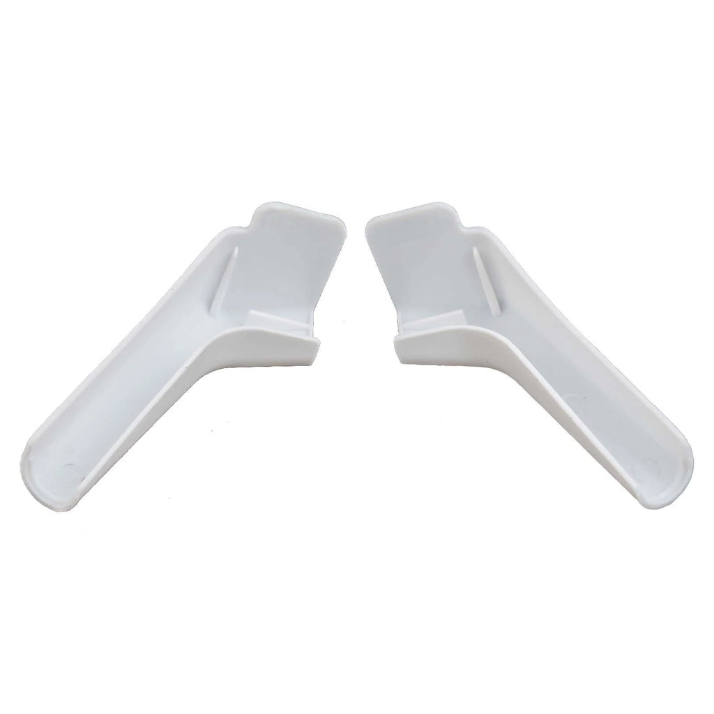 Set of 4 White Rain Gutter Spouts for RV