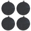 Set of 4 Round Silicone Protector Mats for Cooking