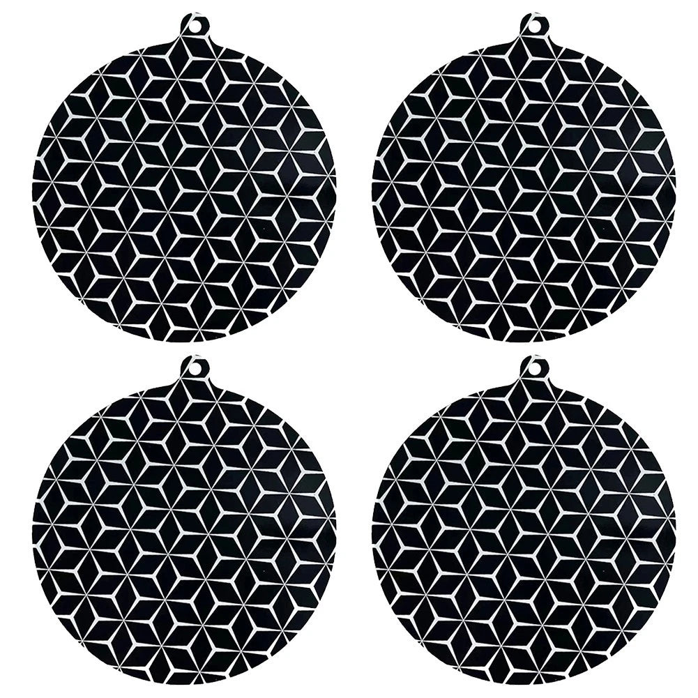 Set of 4 Round Silicone Protector Mats for Cooking