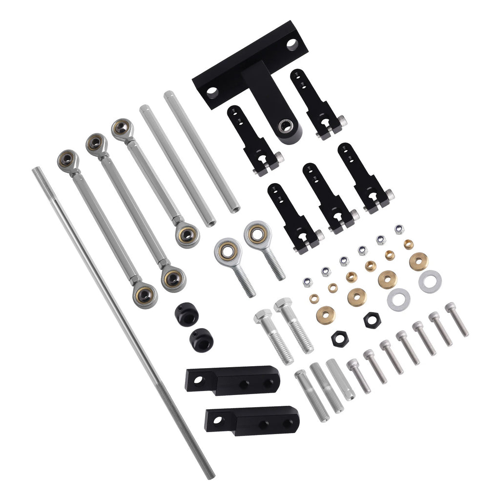 Dual Carburetor Linkage Kit for Universal Dual Side Mount (Adjustable)
