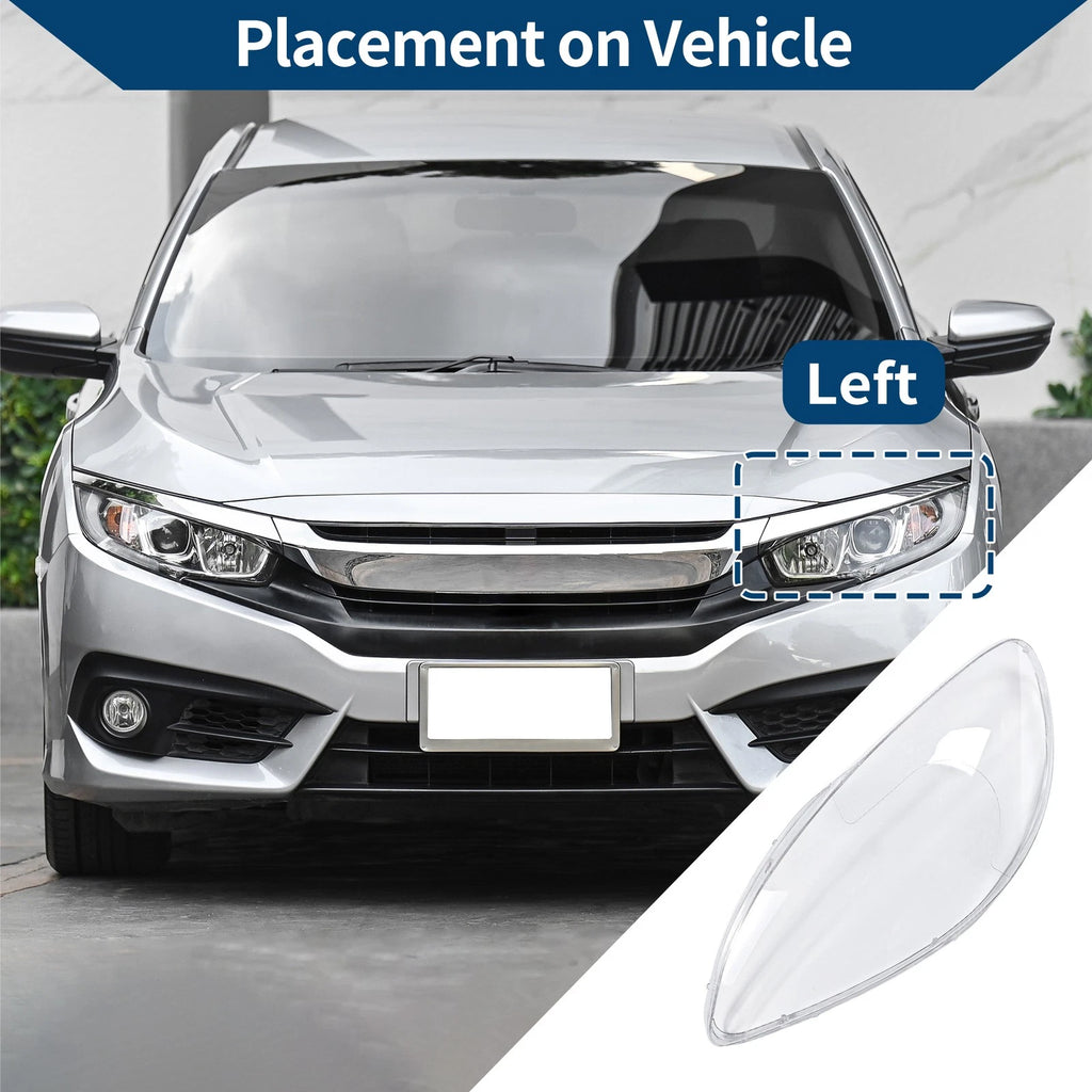 Headlight Lens Cover Front Left Replacement for Mercedes-Benz Viano (2004–2014)