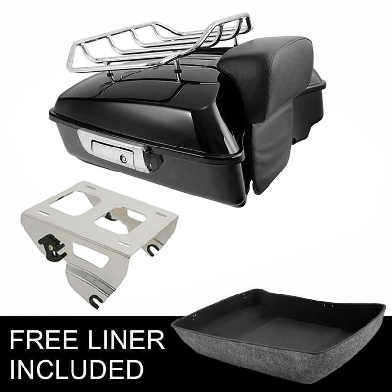 Chopped Trunk Backrest Chrome for Harley CVO Road Glide (2014–2026)