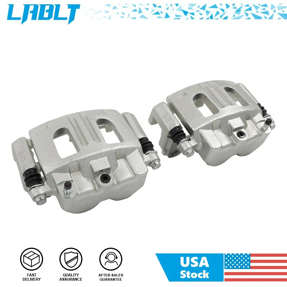 Front Brake Calipers w/ Bracket for Saturn Pontiac Chevrolet (2004–2007)