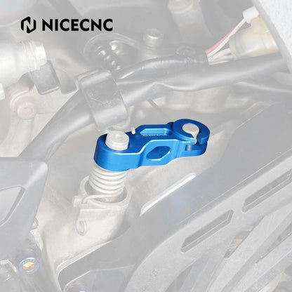 Aluminum Pull Clutch Cable Arm Push Lever for Yamaha YFZ450R (2009–2023) Blue