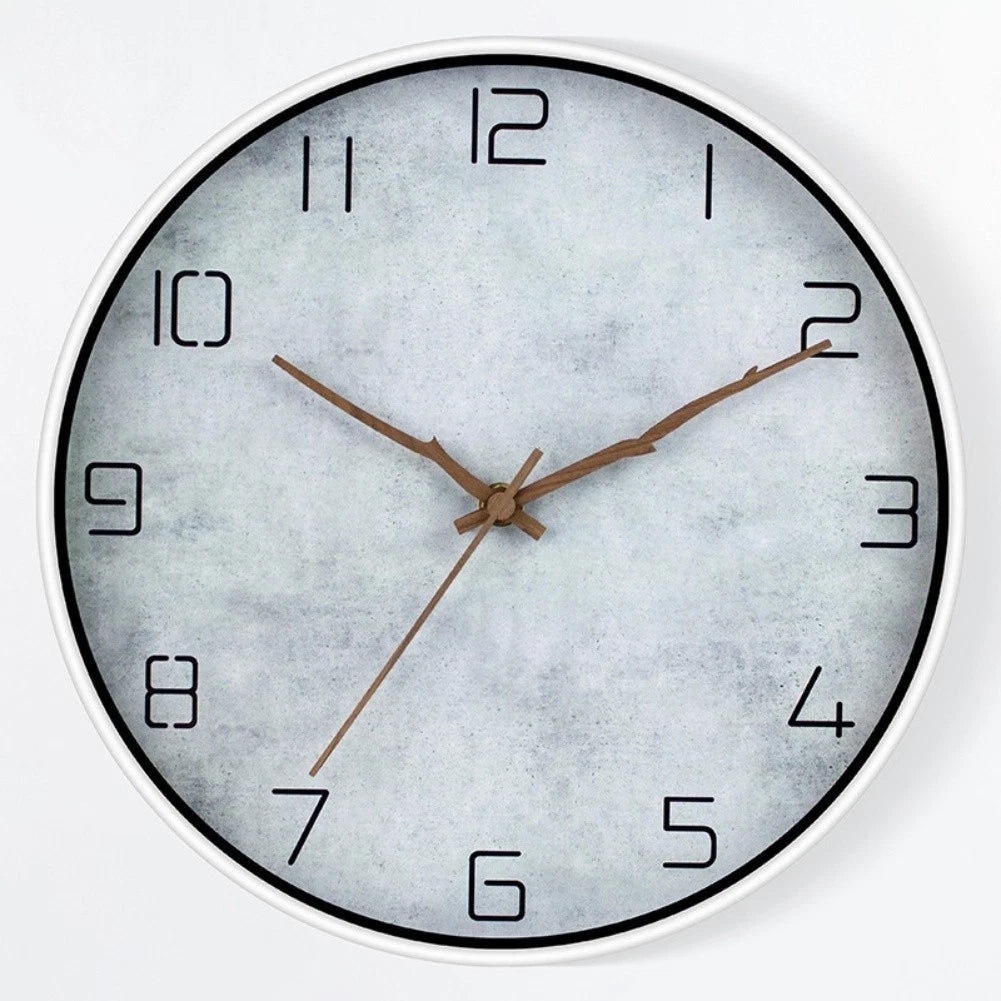 30cm Round Decorative Wall Clock Silent Running for School Office For Home