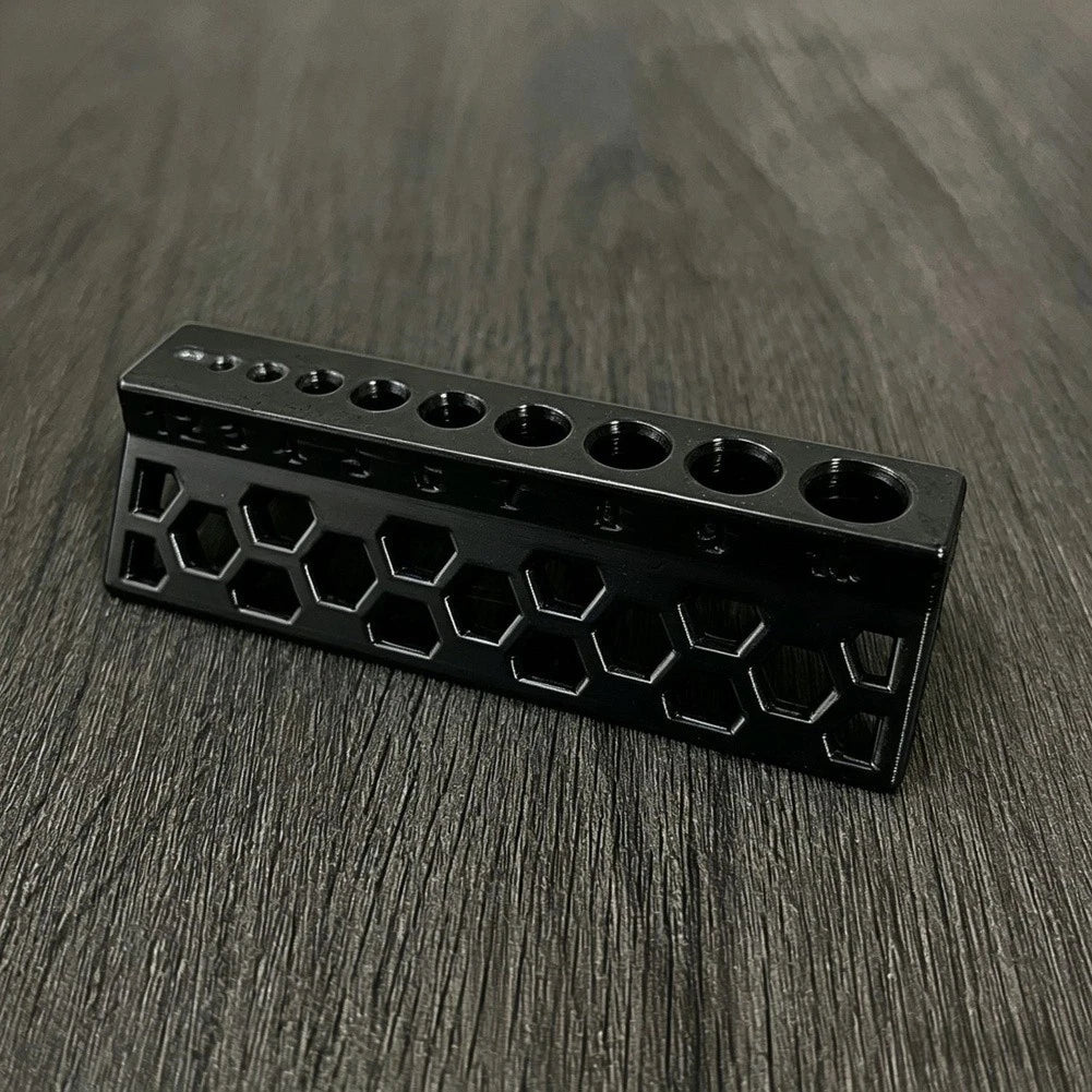 10 Hole Drill Guide for PVC Pipe 15mm Precision Spacing