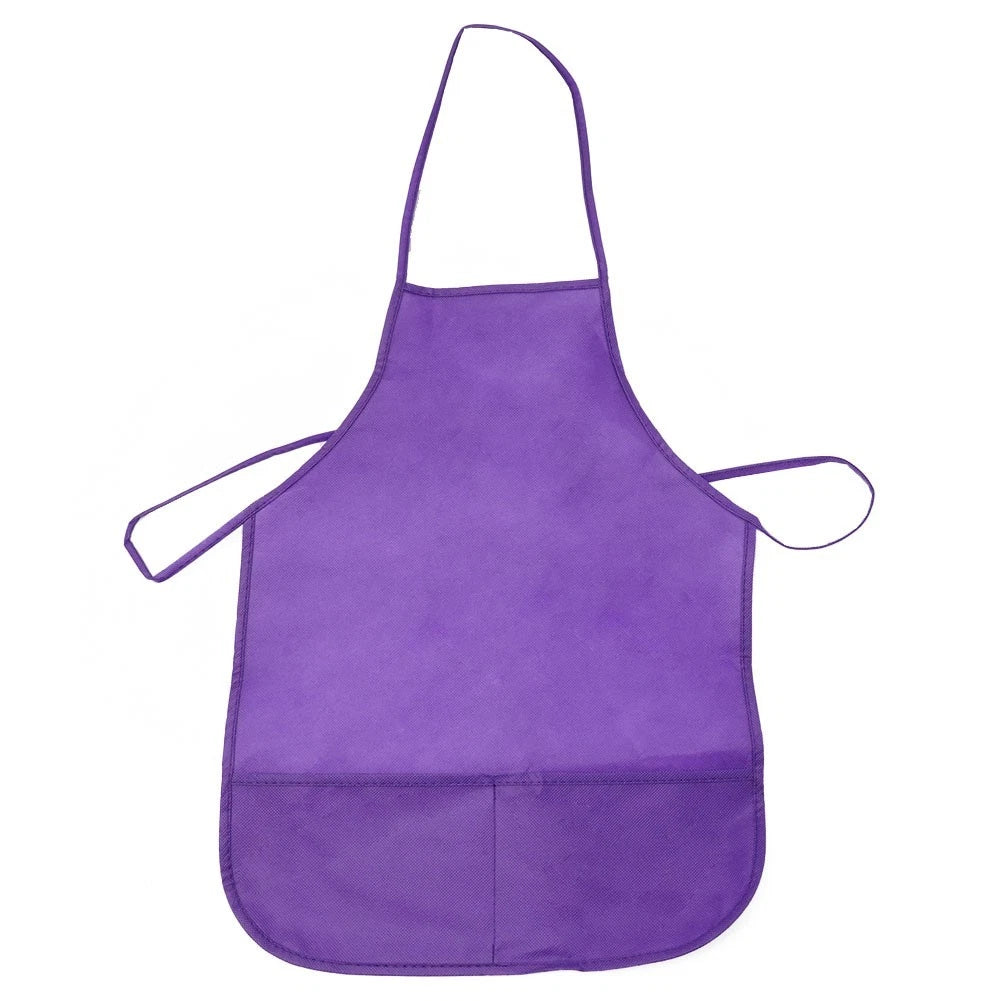 Children's Fabric Apron with Pockets for Kitchen Art Crafts