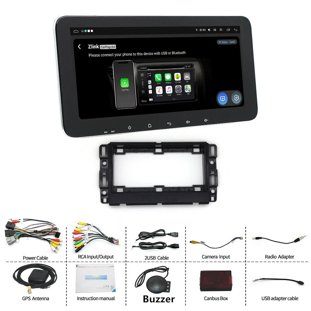 10.33'' Android 14 Carplay Stereo Radio GPS for GMC Chevrolet Chevy