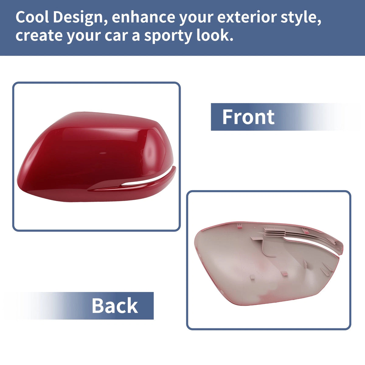 Left Passenger Side Rearview Mirror Cover Cap Red for Honda CR-V (2012–2016)