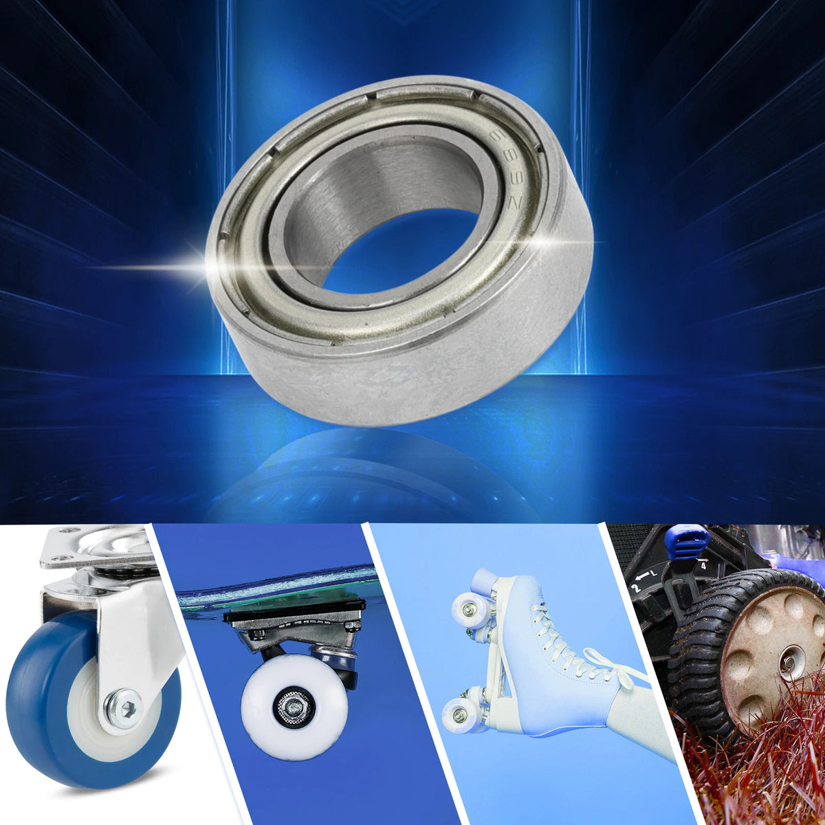 Deep Groove Ball Bearing P5 for Scooter Skateboard Wheel (9x17x5mm)
