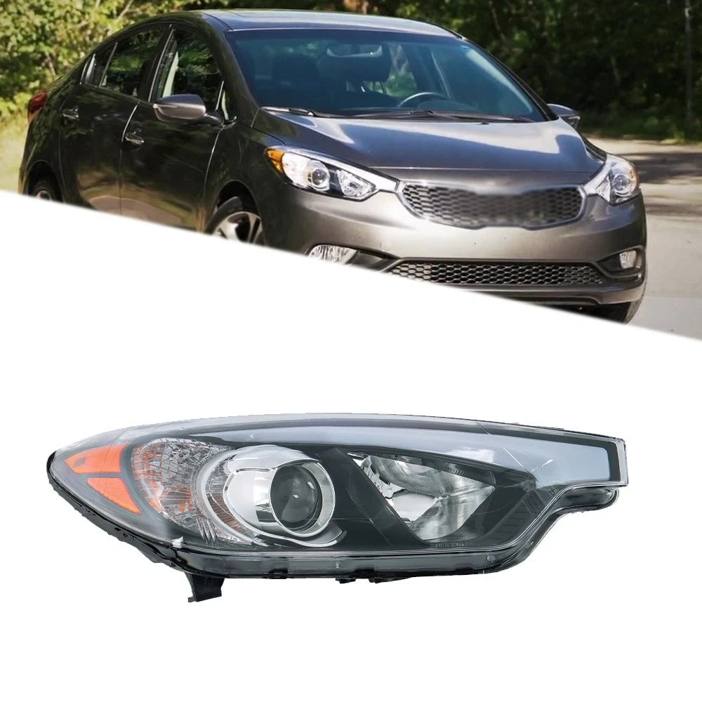 Headlight Assembly for Kia Forte (2014–2016) Passenger Side Halogen