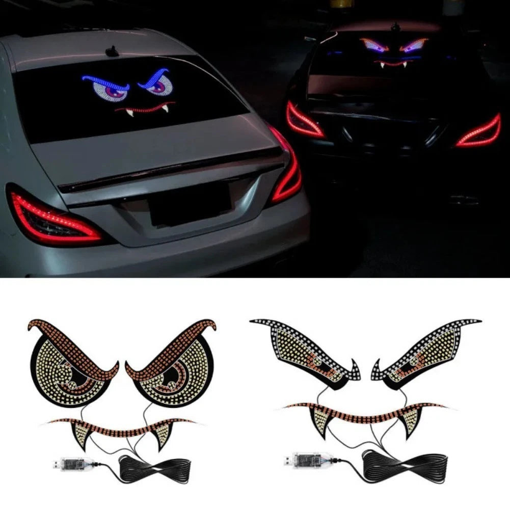 Dynamic USB Devil Eye LED Light for Car Truck Easy Installation No Wiring