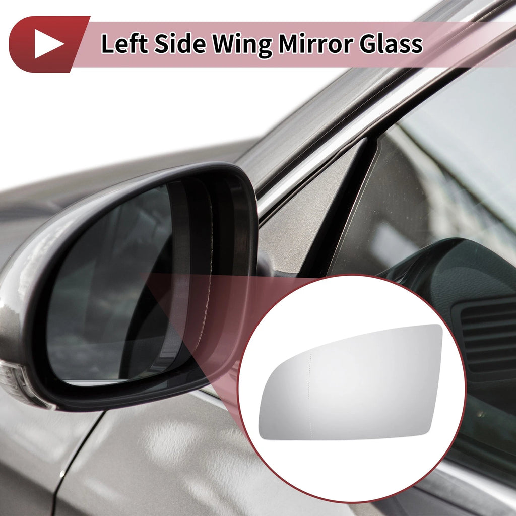 Left Wing Mirror Glass Replacement for Audi A3 (2003–2008)