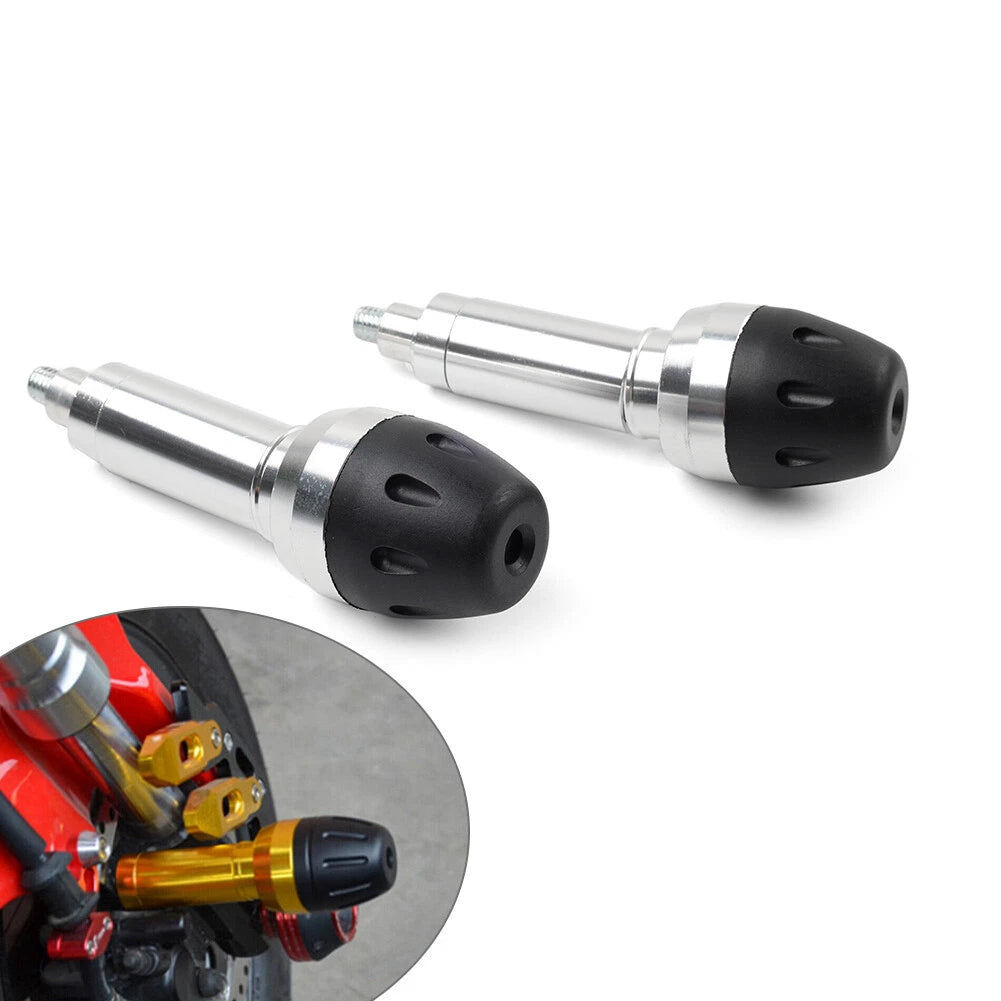 8MM 10MM Universal Silver Exhaust Frame Slider Crash Protector for Motorcycles