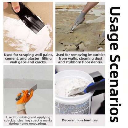 Wall Paint Scraper with Zinc Alloy Hammer End and Rubber Handle