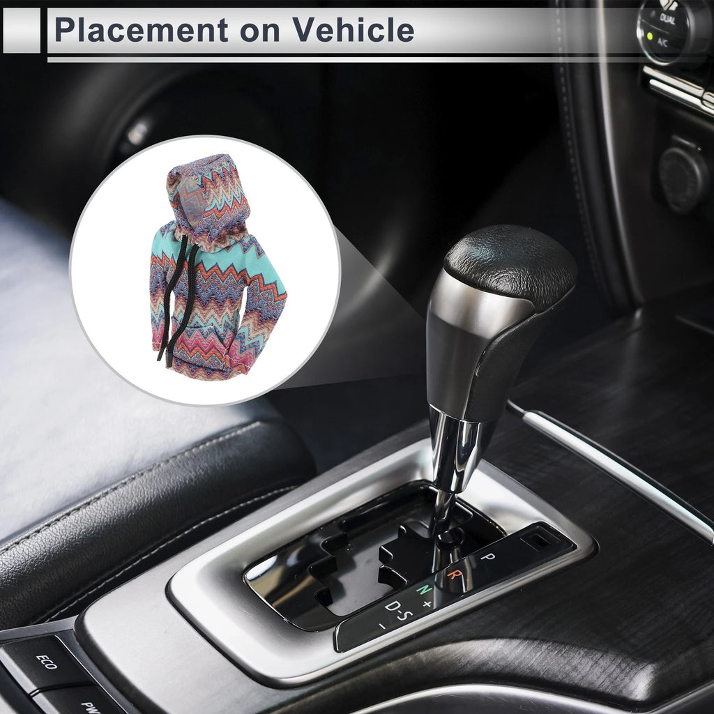Gear Shift Knob Cover for Universal Car (Deep Blue, Light Blue)