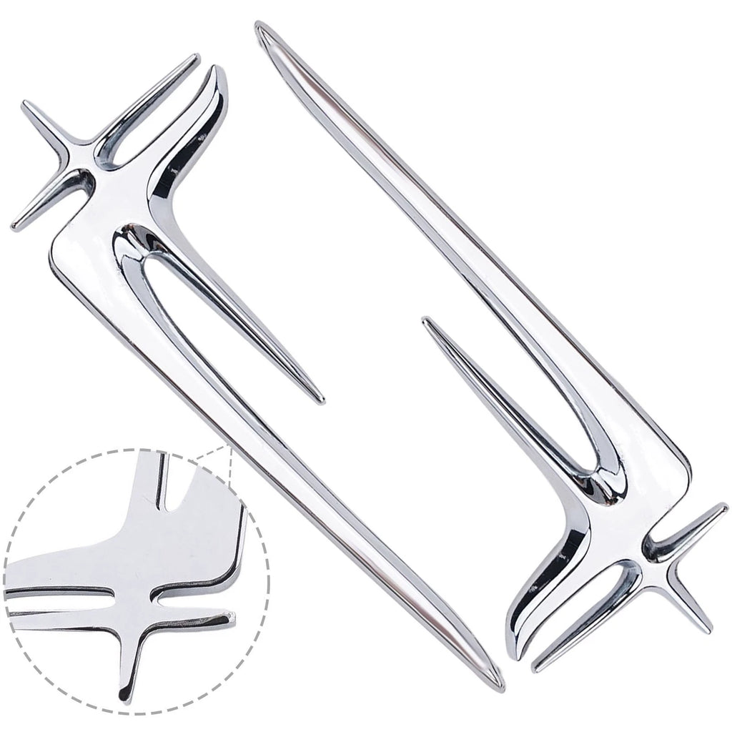 Metal Silver "L" Extended Edition Side Emblem Badge Decals for