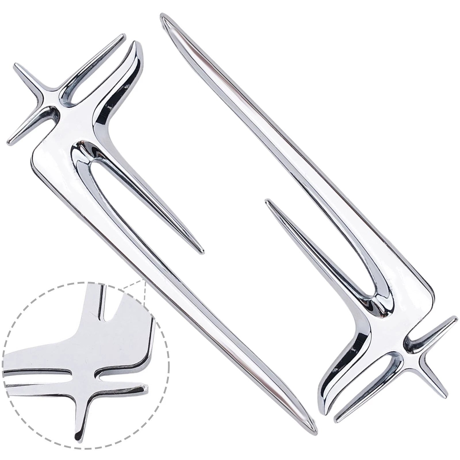 Metal Silver "L" Extended Edition Side Emblem Badge Decals for