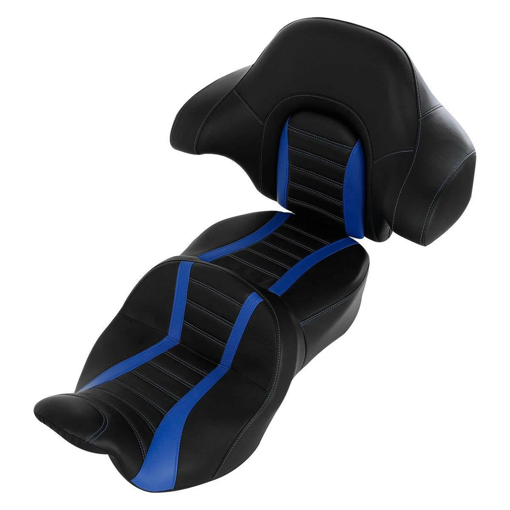 Seat Backrest for Harley Touring Glide (2014–2023) Black Blue