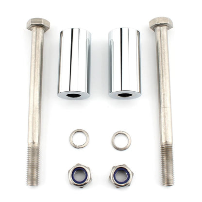 2" Handlebar Riser Bracket Kit Chrome for Kawasaki Vulcan 800 900 1500 1600 2000