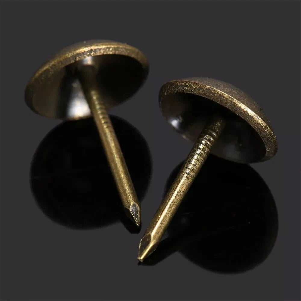 100pcs Upholstery Nail Studs Tacks for Furniture (11mm x 17mm)