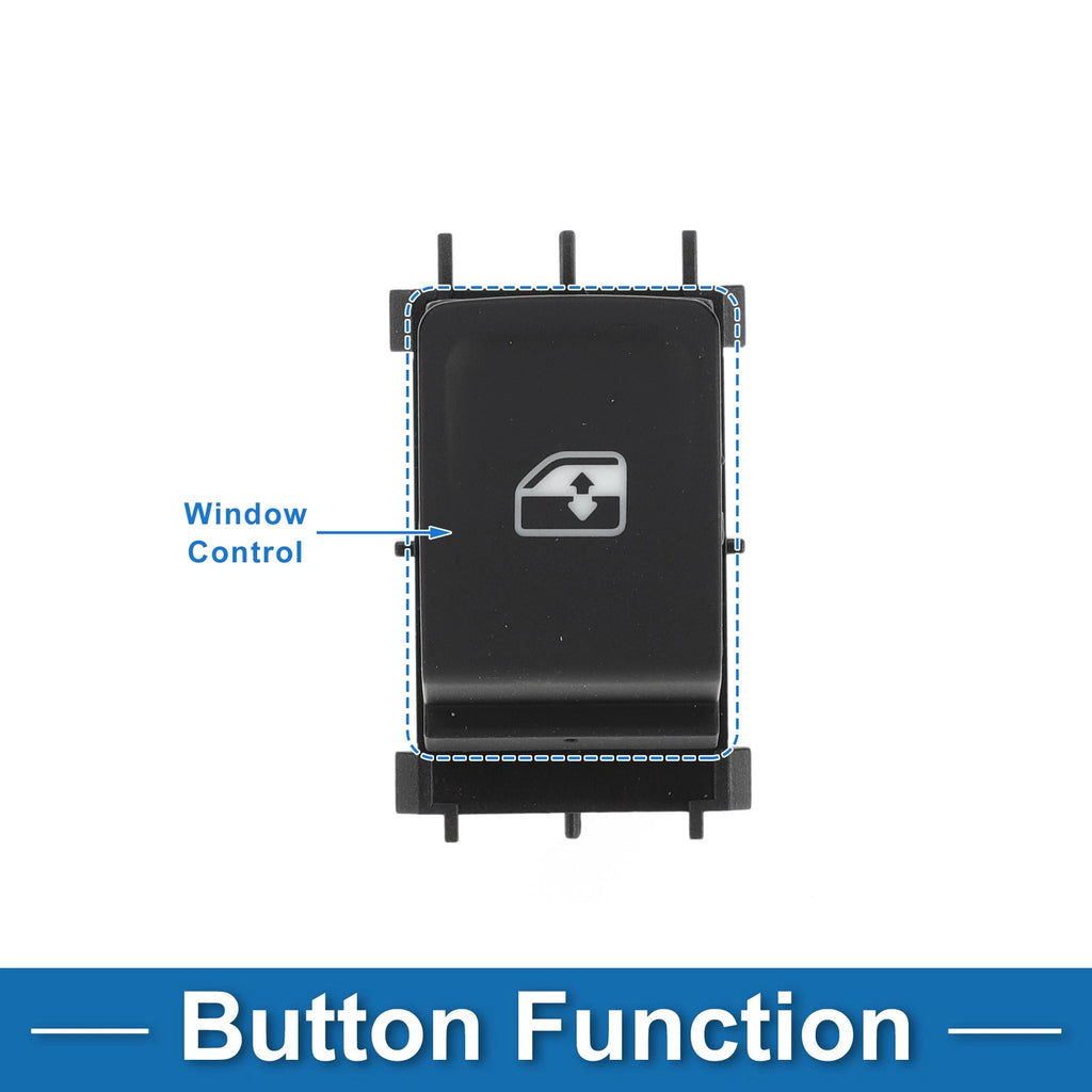 Passenger Side Power Window Switch Replacement for Volkswagen Golf Lamando (2016–)