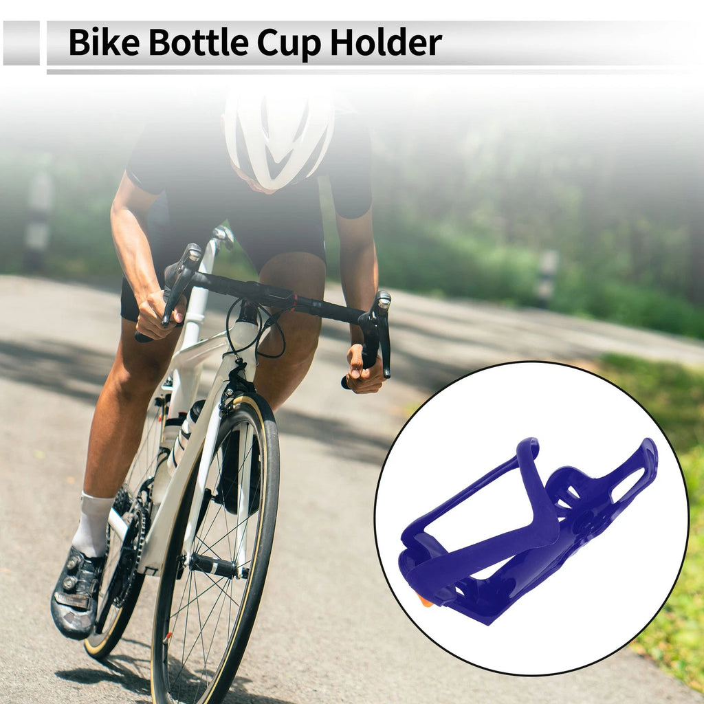 Universal Motorcycle Bicycle Drink Holder Water Bottle Cup Blue ABS (1 Pc)