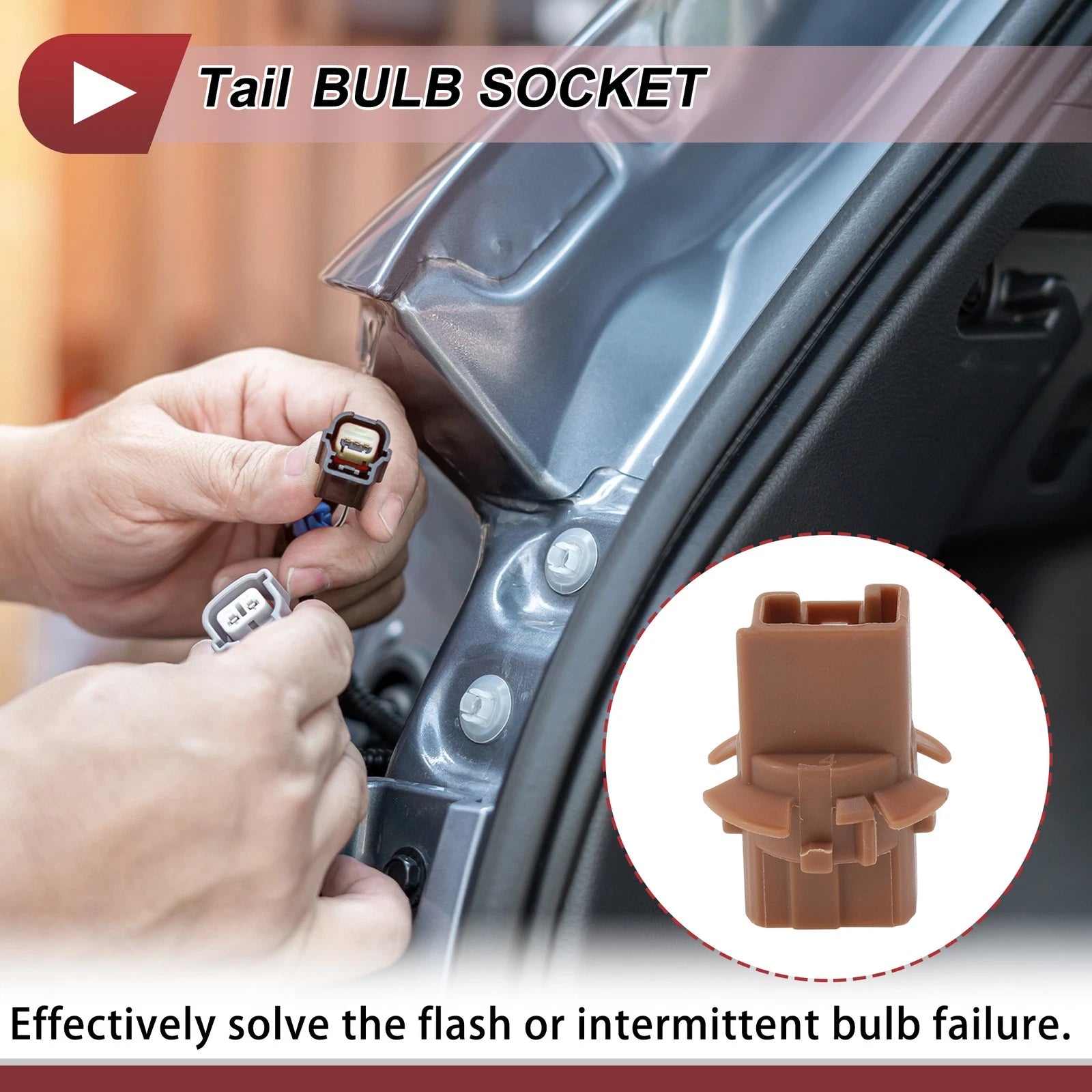 Tail Light Socket Replacement for Honda Civic (2001–2013)