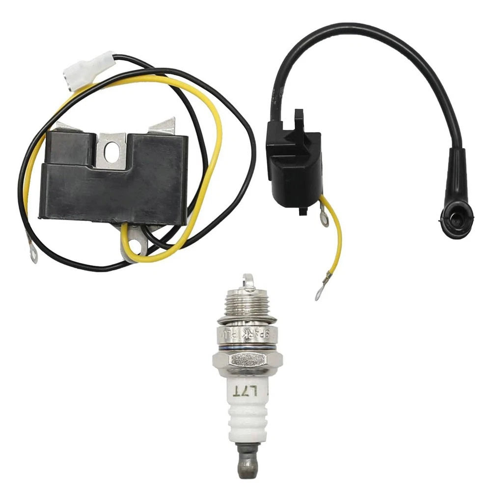 Ignition Coil & Spark Plug for Husqvarna 61 66 162 266 (Old Model)