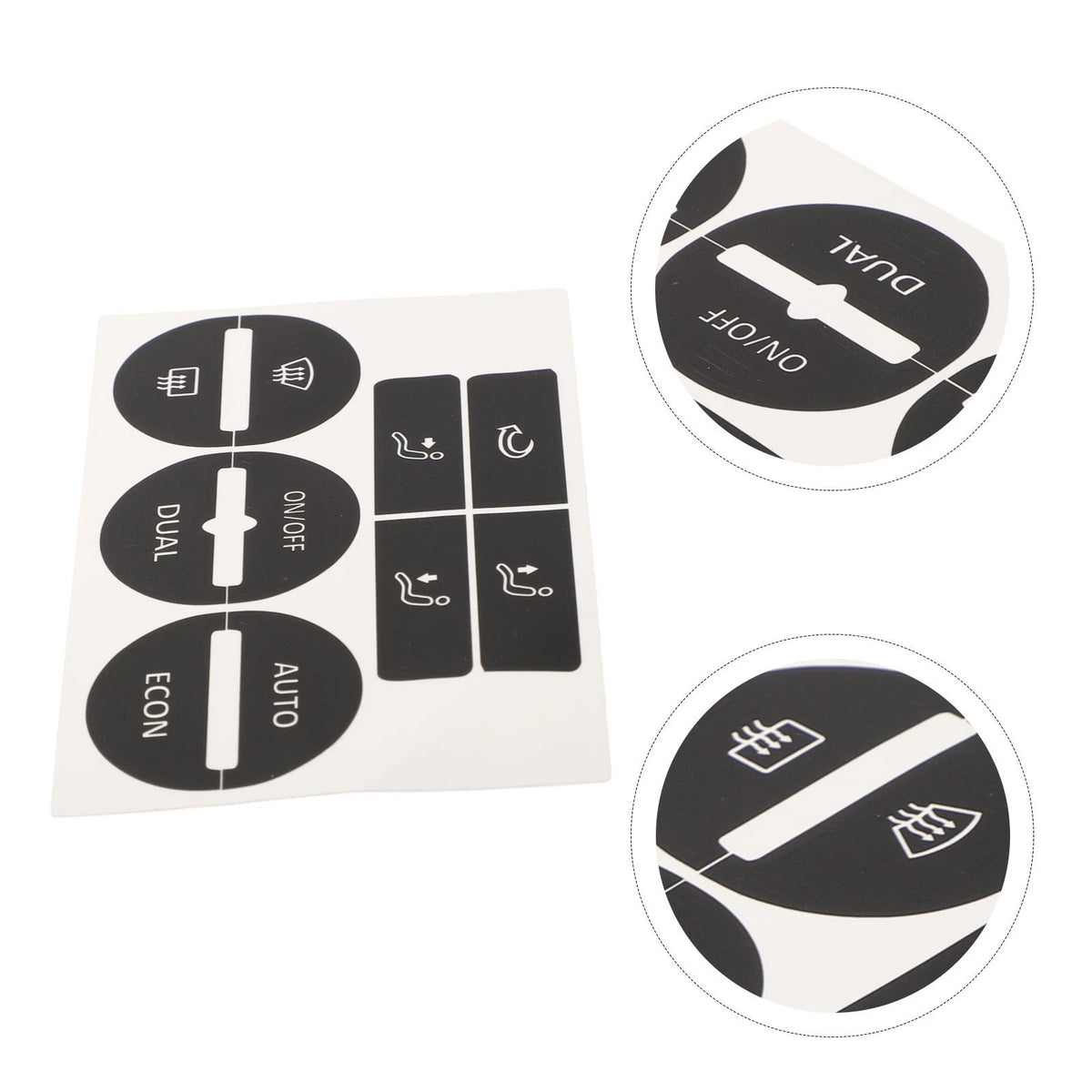 AC Control Button Repair Kit Decals for GOLF Mk5 (2004–2008)