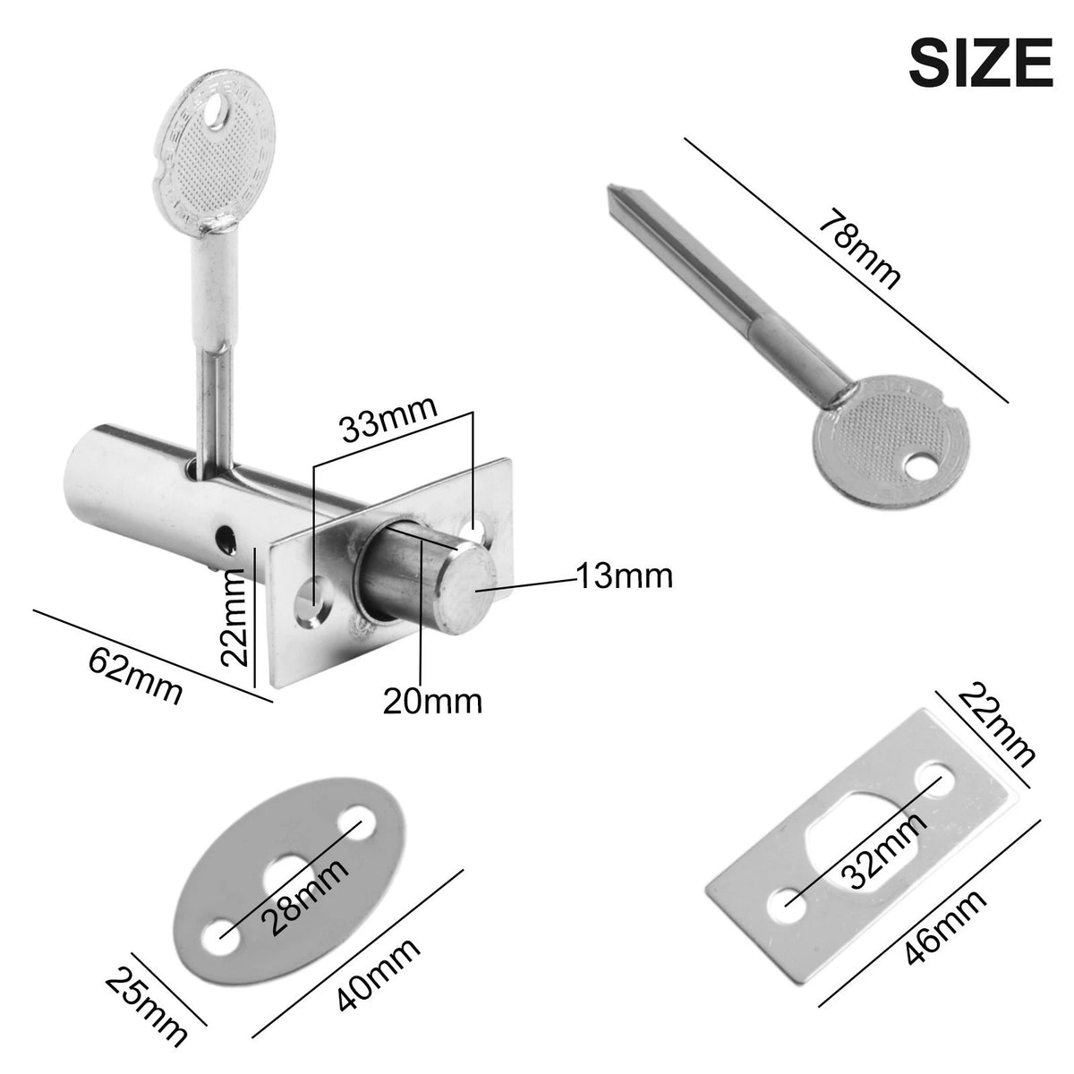 Tube Well Lock with Keys for Various Applications