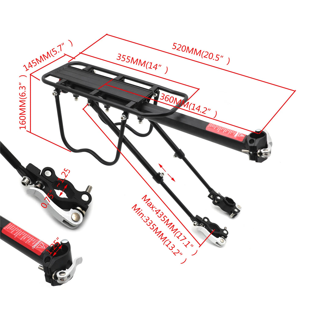 Rear Rack for Bicycle Carrier (2.0 Quick Release)