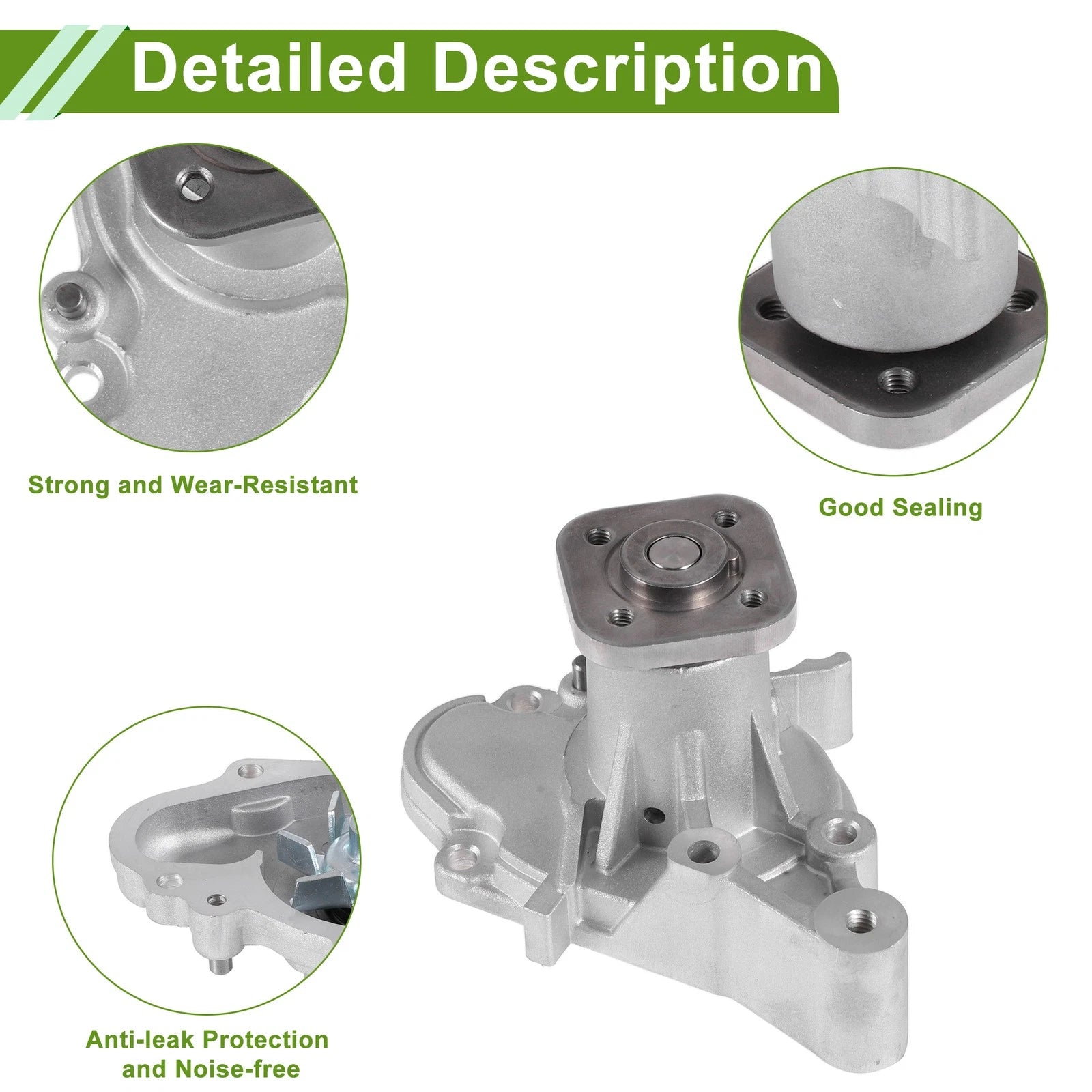 Engine Water Pump for Hyundai Getz 2002–2009 Replacement Cooling Water Pump