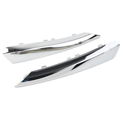 2X Front Side Grille Molding Trim Chrome for Jaguar XF (2012–2015)